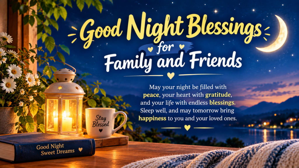 Good Night Blessings for Family and Friends