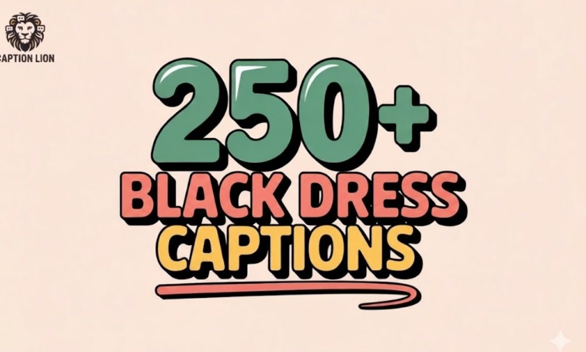 Black Dress Captions For Instagram