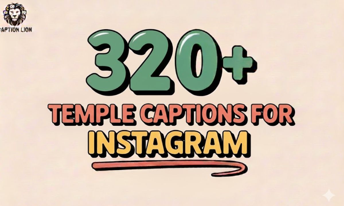 Temple Captions for Instagram